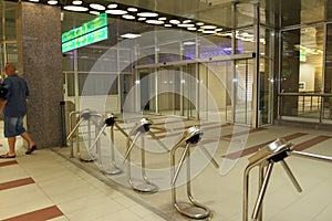 Metro station of the Sofia subway during construction in Sofia, Bulgaria Ã¢â¬â aug 29, 2012.